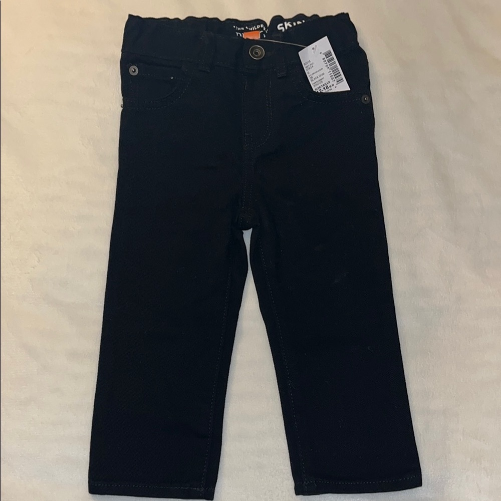 Children Place Stylish Black Kids Pants 12-18m